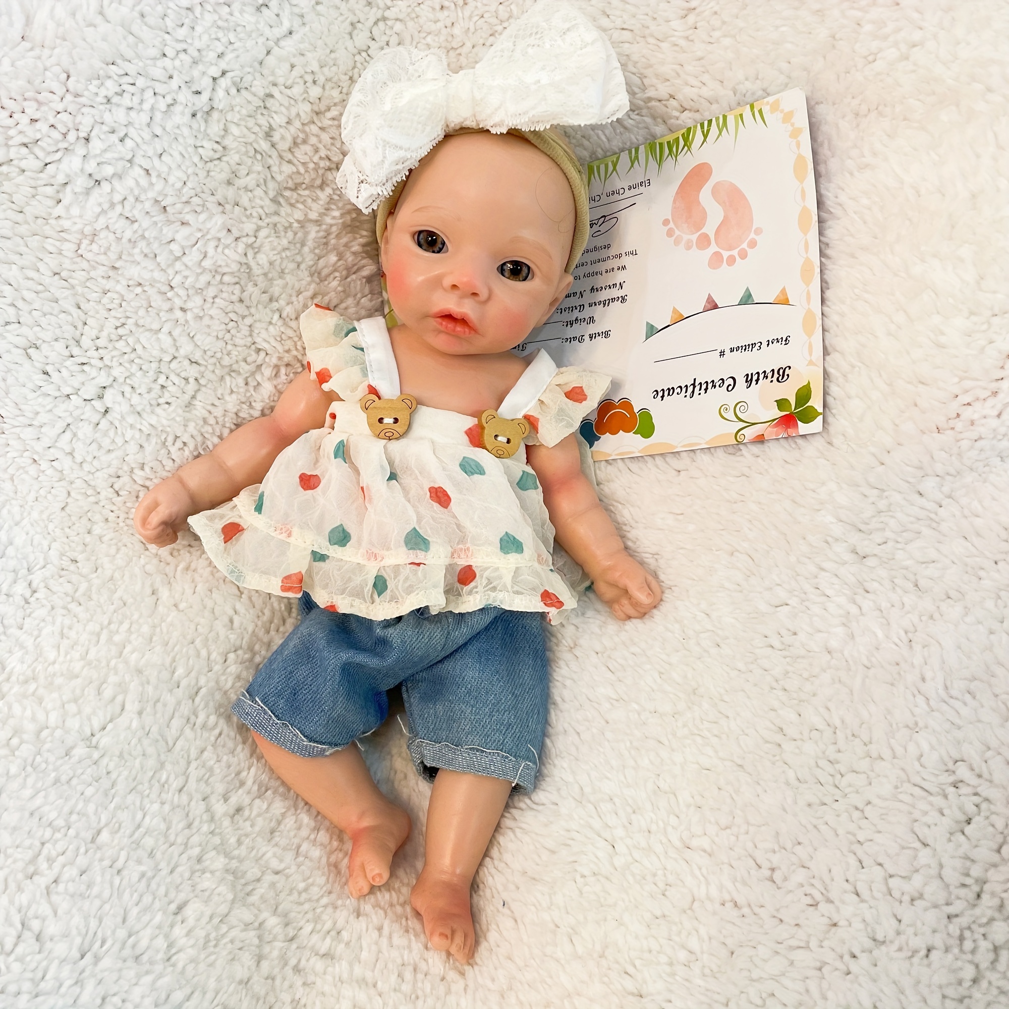 Reborn Dolls Full Body Solid Soft Silicone Painted Lifelike - Temu