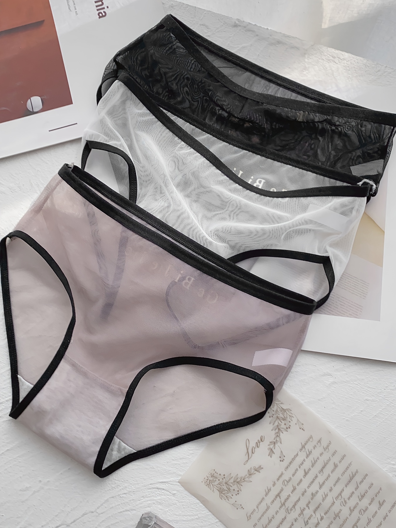 Women Transparent Underwear Girls Panties