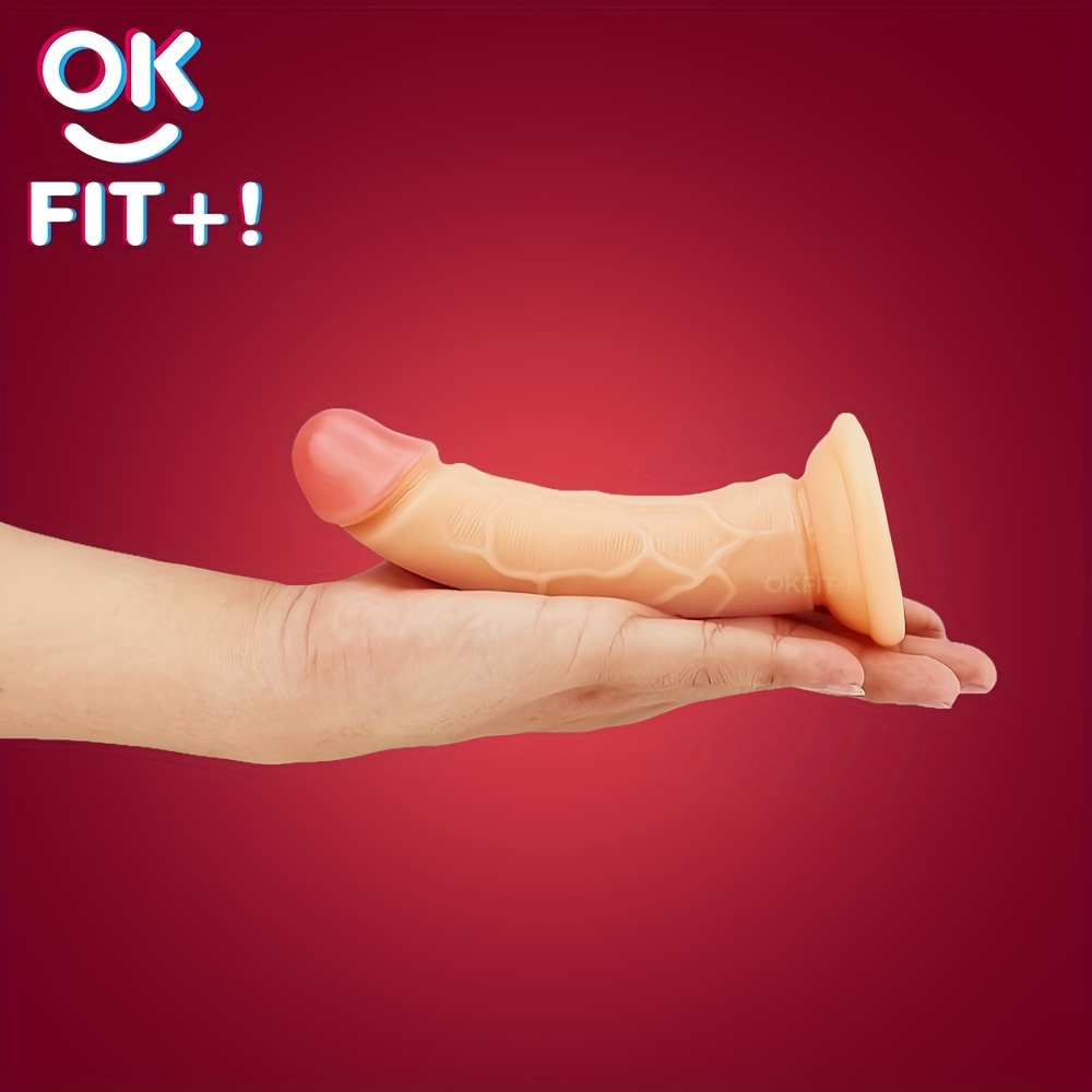 Realistic Dildo With Powerful Suction Cup For Hands-free Play,, Silicone Lifelike Dildo, Flexible G Spot Anal Butt Plug, Adult Sex Toys For Men Women Couples