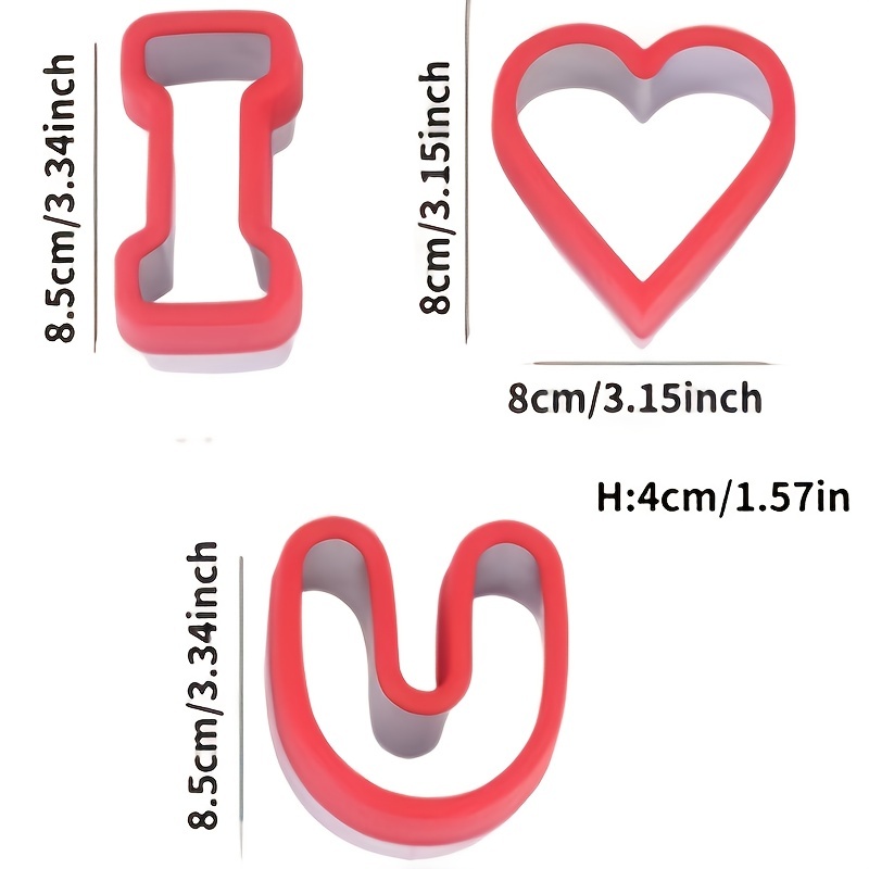 Molde para hornear con forma de corazón acero de 3 pulgadas Ateco - JOPCO  EN LINEA