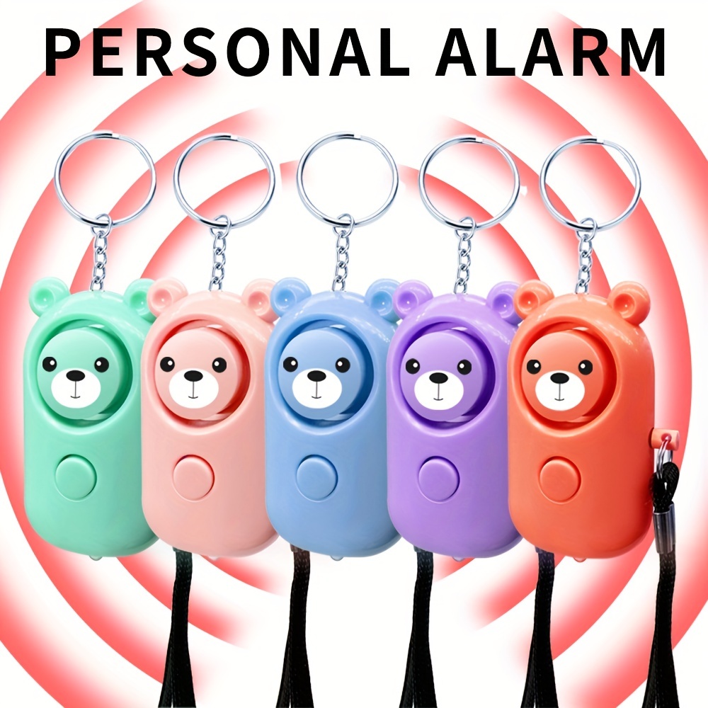 1pc Alarma Personal Seguridad Oso Dibujos Animados Llavero - Temu Chile