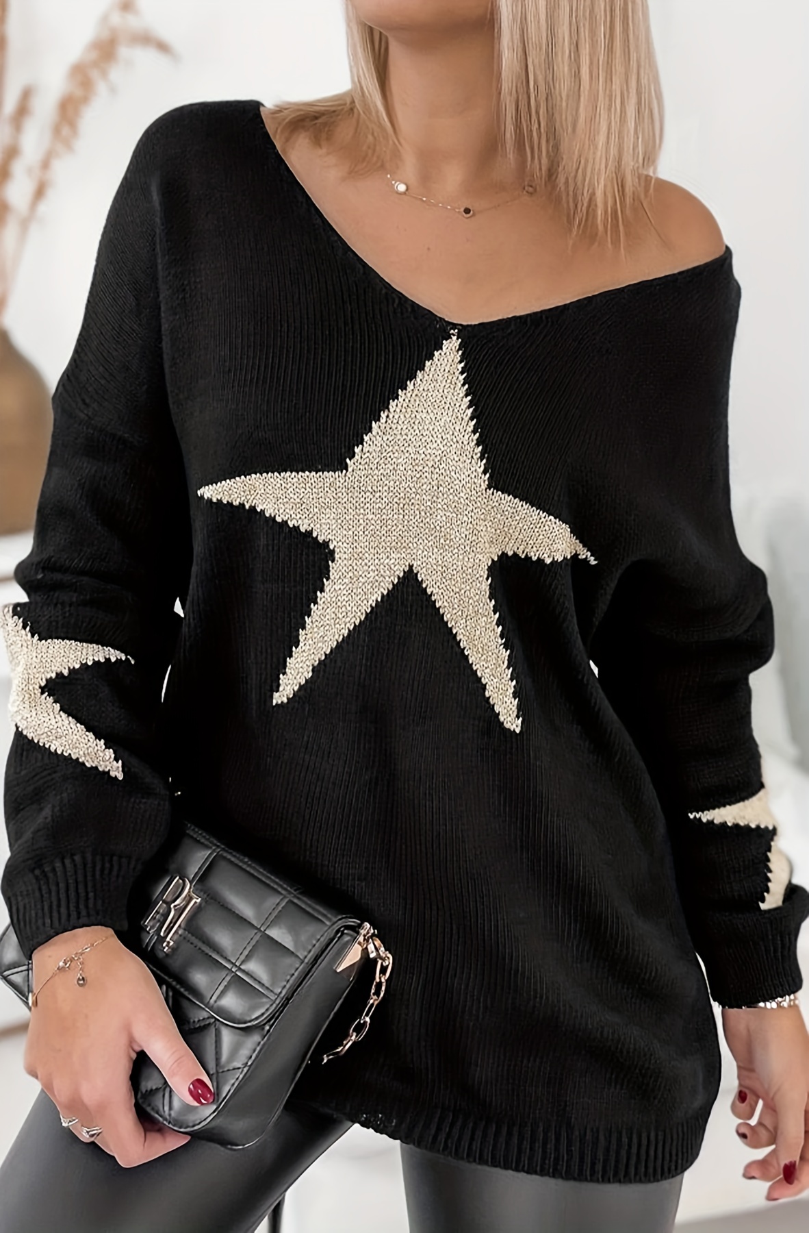 Star sweater deals plus size