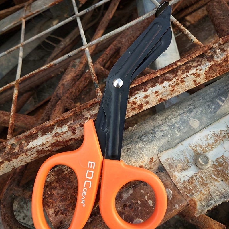 Black Utility Scissors 5.5 Multi-Purpose DIY EMS EMT Universal Shears  Tools