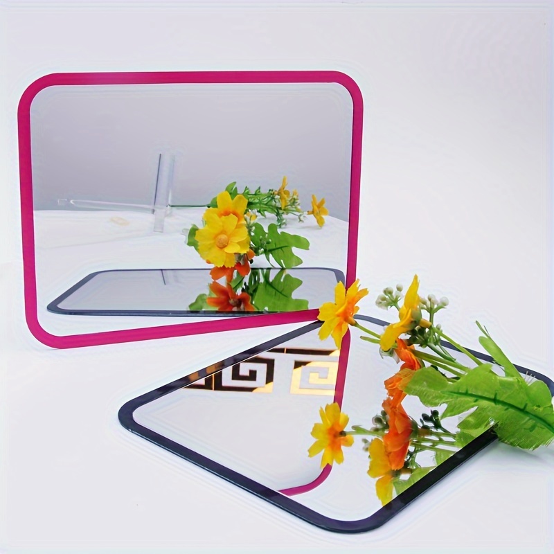1pc Unbreakable Mirror, Thickened Acrylic Mirror Panel, Mini Square Mirror,  Plastic Mirror, Small Mirror For Classroom, Office, Home