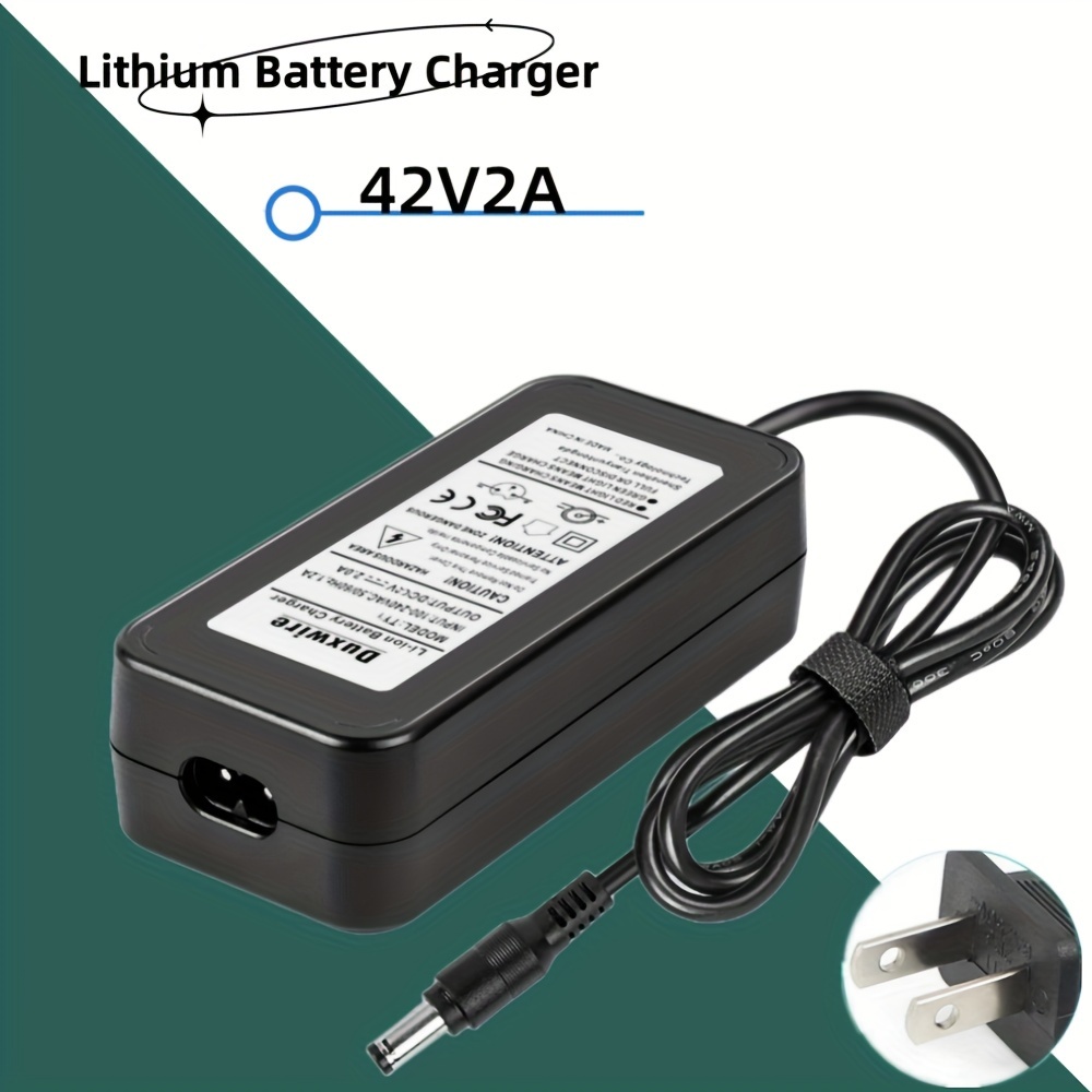 42V 2A Charger Universal 5 Plugs for 36V Lithium Battery Pack DC