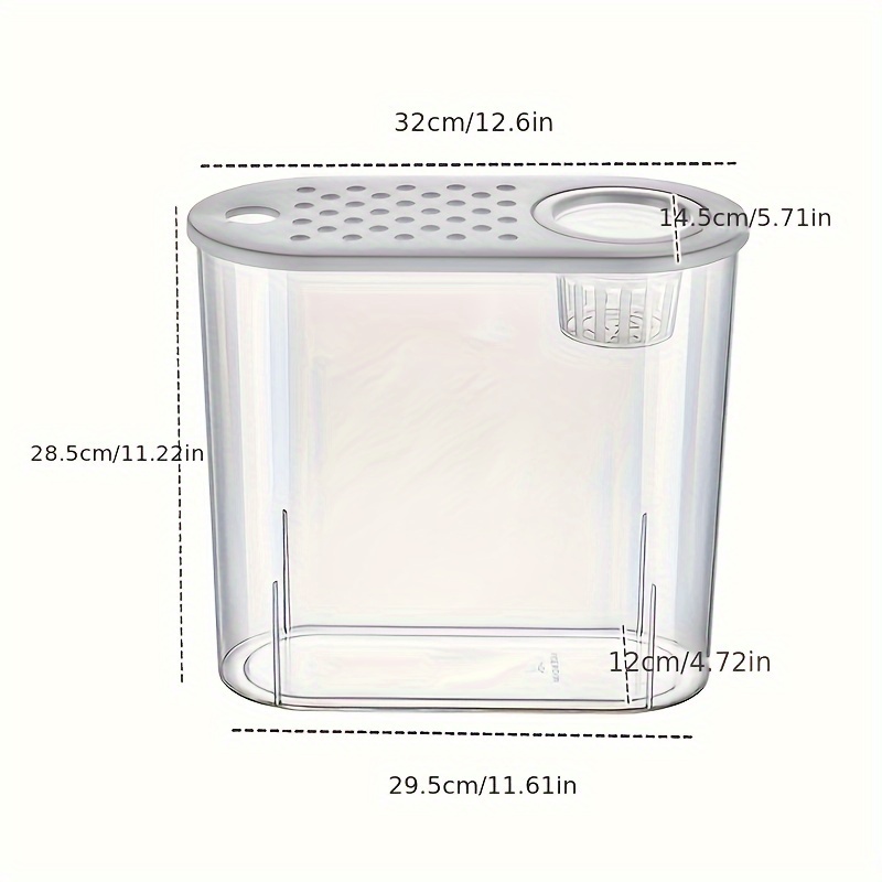 Betta Fish Tank, 3 Gallon Acrylic Fish Bowl Fish Tank Plants Aquarium  Starter For Home Office - Temu France