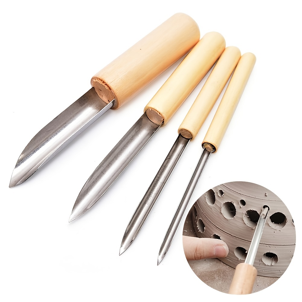 Pottery Clay Tools, 4 Pcs Circular Round Hole Pottery, Clay Round Hole  Punch, Pottery Clay Ceramic Tools For Pottery Sculpture Modeling