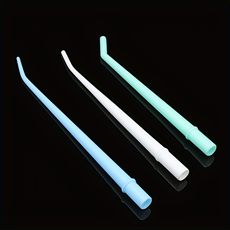 25pcs Disposable Plastic Curved Tips Surgical Aspirator Dental Tools
