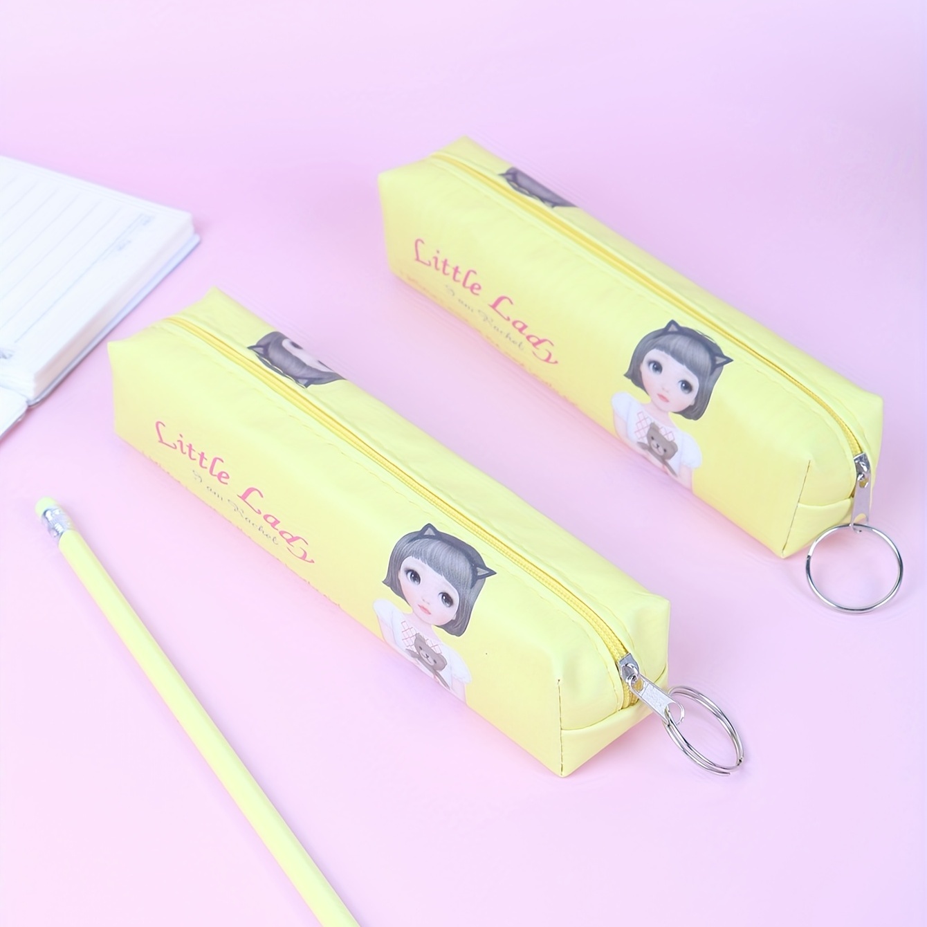 Candy Color Super Soft Pencil Case Student - Temu