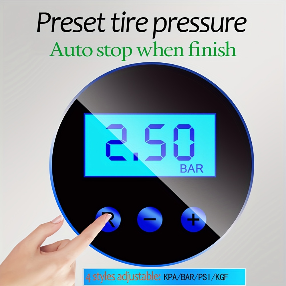 Pre-Set Digital Tire Inflator Gauge