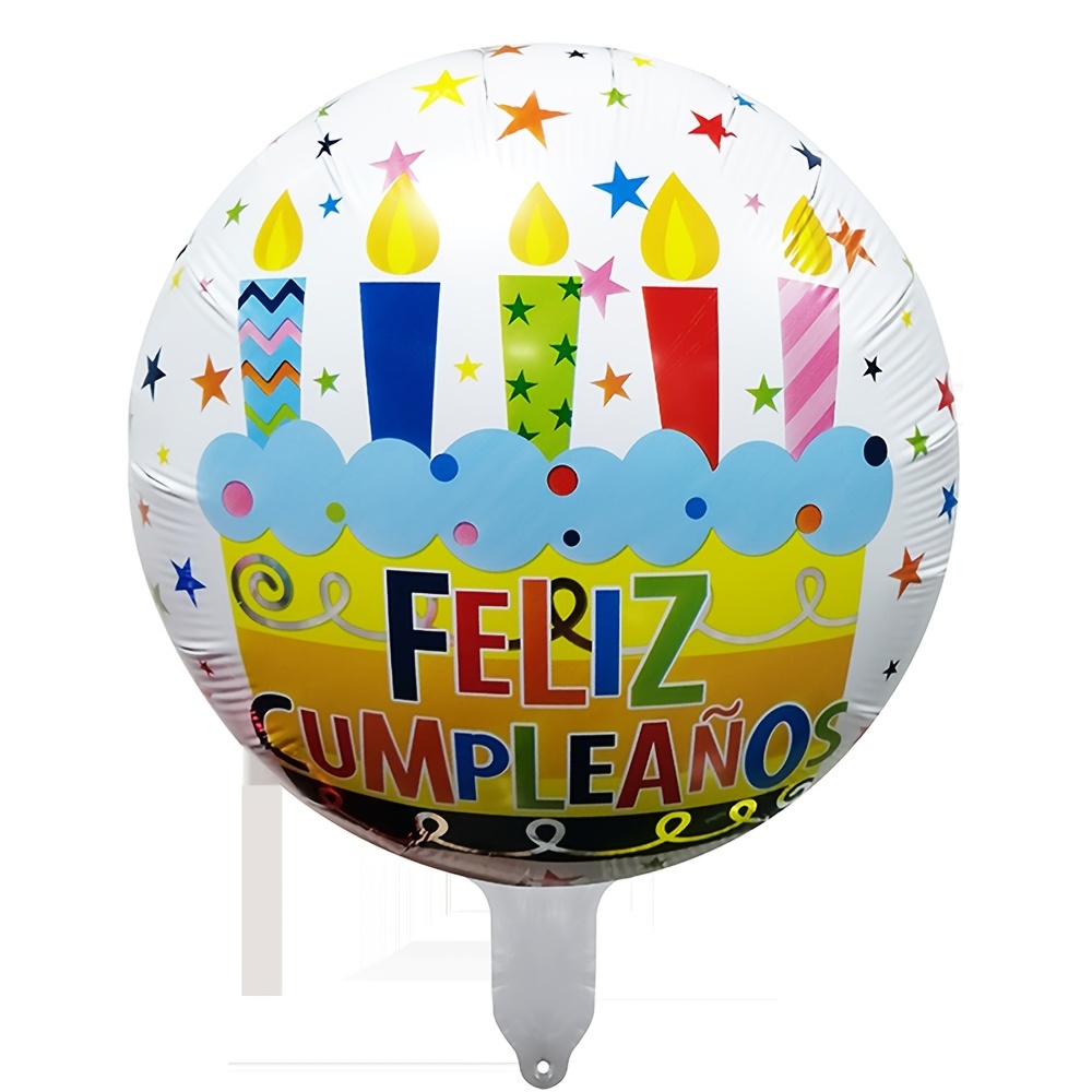18 Pouces Joyeux Anniversaire Lettre Hélium Feuille Ballons Rond