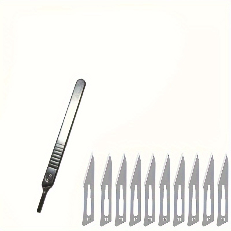 Scalpel Blade Set #11 #23, Scalpel Knife Handle For Diy Cutting, Practicing  Cutting, Sculpting, Repairing, Craft, Pedicure, Box Opening - Temu Slovakia