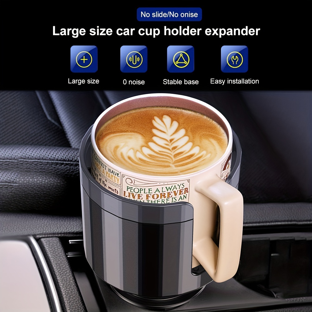 Upgraded Large Cup Holder Expander for Car with Offset Expandable Base  Compatible with Yeti Mug10/14oz Yeti Rambler 24/26/36/46oz Hydro Flasks  32/40oz