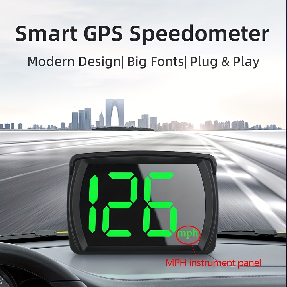 GPS de voiture HUD Head Up Display LED HD MPH/KMH - Temu Canada