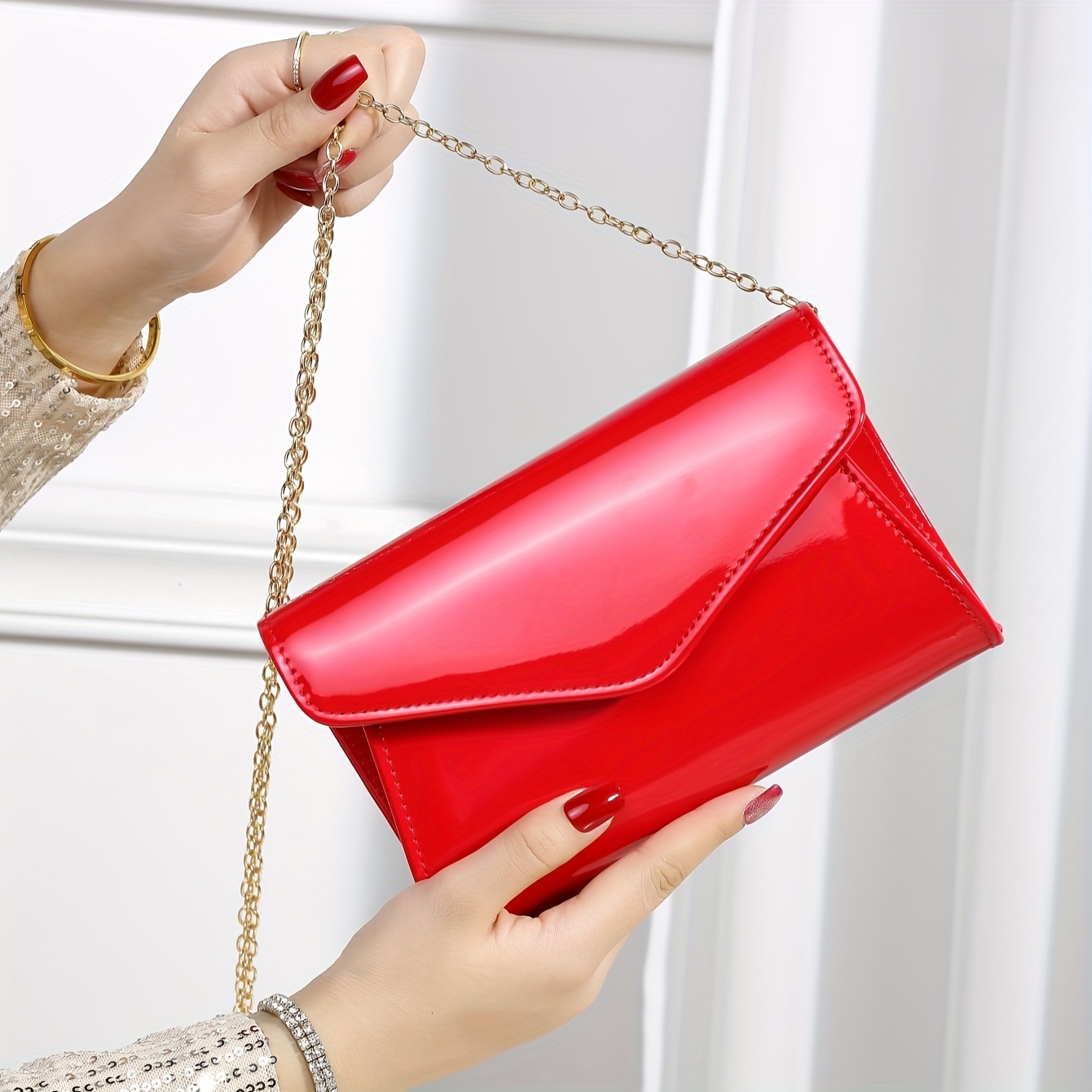 Red clutch bags for weddings online