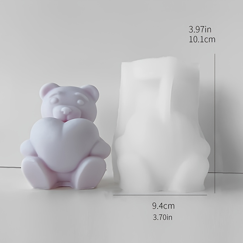 Bear Ice Cube Ball Mold Silicone Ice Bear Grinder Three-dimensional  Creative Frozen Ice Carving, Candle Soap Mold - Temu