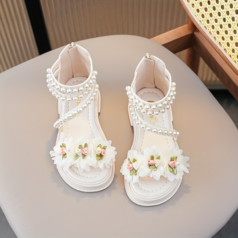 Girls cheap pearl sandals