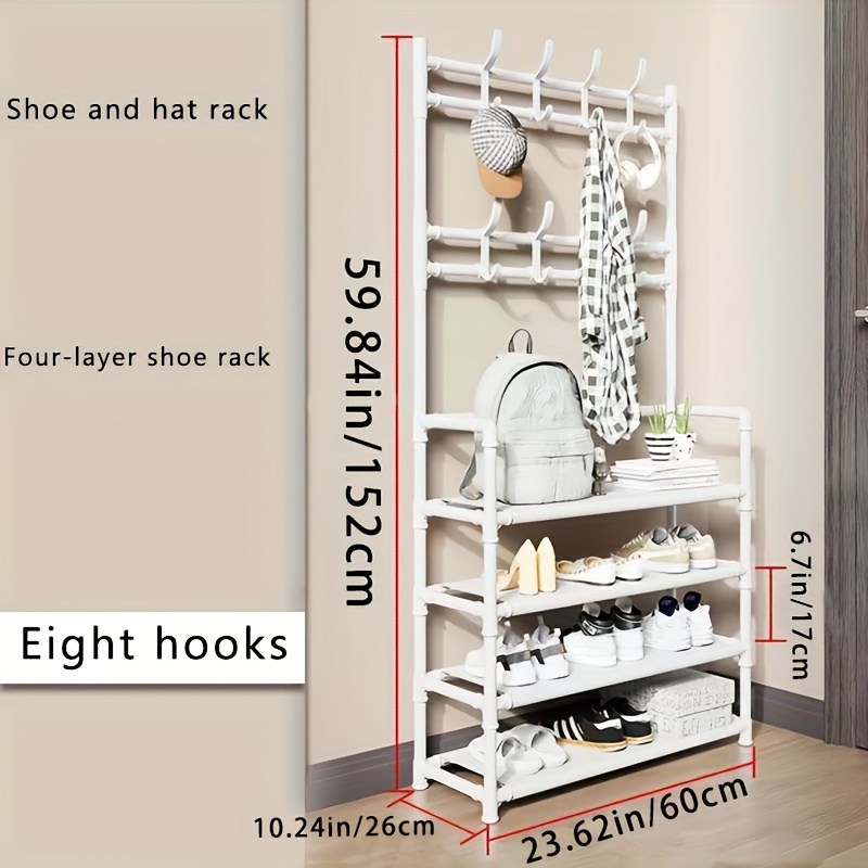 4Layers/8 Layers Shoes Rack Organizer Wall Mounted Hanging Door