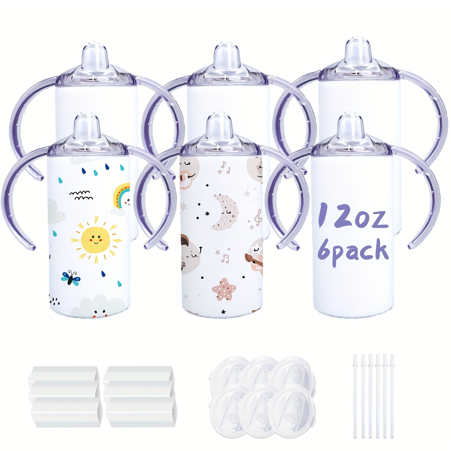 Sublimation 12oz Sippy Straight Cup 10oz Baby Bottle Stainless