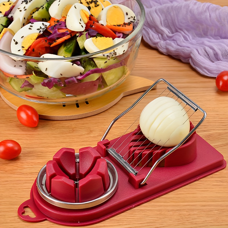 Stainless Steel Egg Slicer Cutter Cut Egg Device Grid For Vegetables Salads  Potato Mushroom Tools Chopper For Kitchen Chopper - Temu