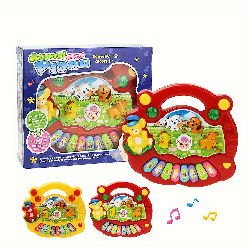 Kids Musical Toy With Animal Sound Kids Piano Keyboard - Temu