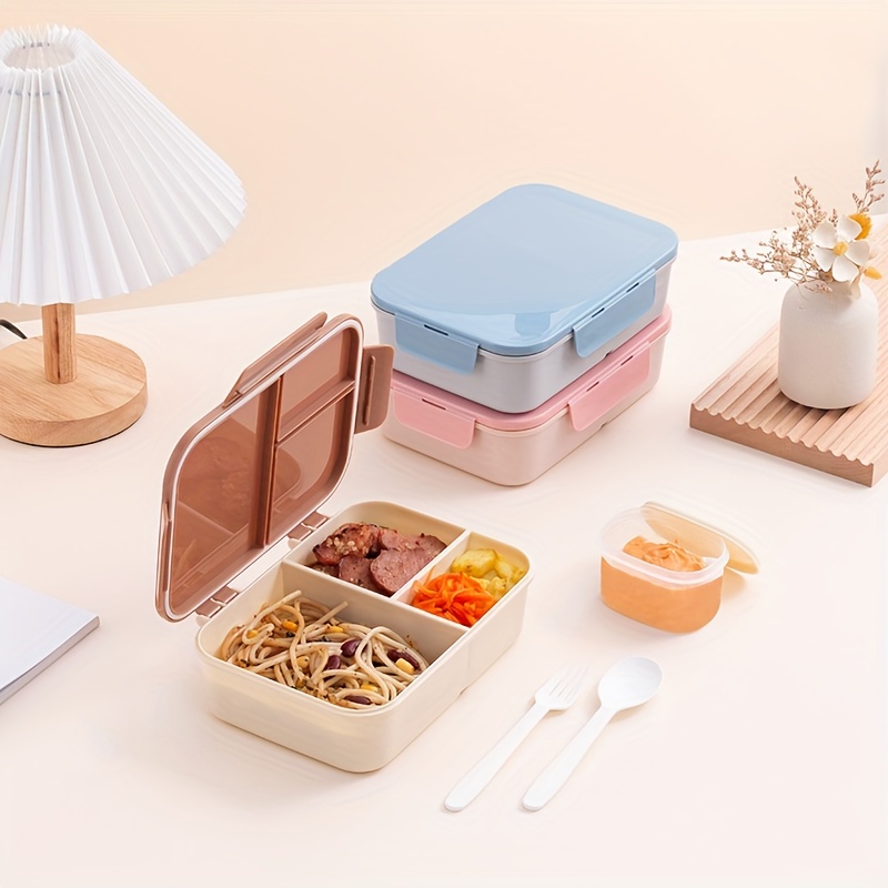 Bento Box Lunch Box Bento Lunch Box For Adults 4 Compartment - Temu
