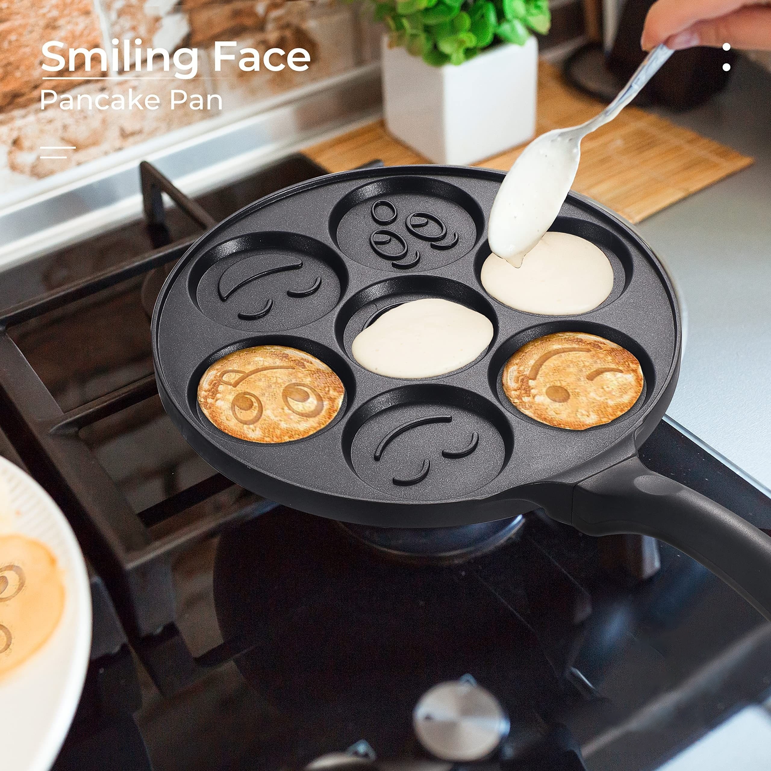 1 Pc Mini Pancake Griddle, Mini Pancake Pan, Pancake Maker With 7 Mold  Design, Cookware, Kitchenware, Kitchen Supplies, Kitchen Items
