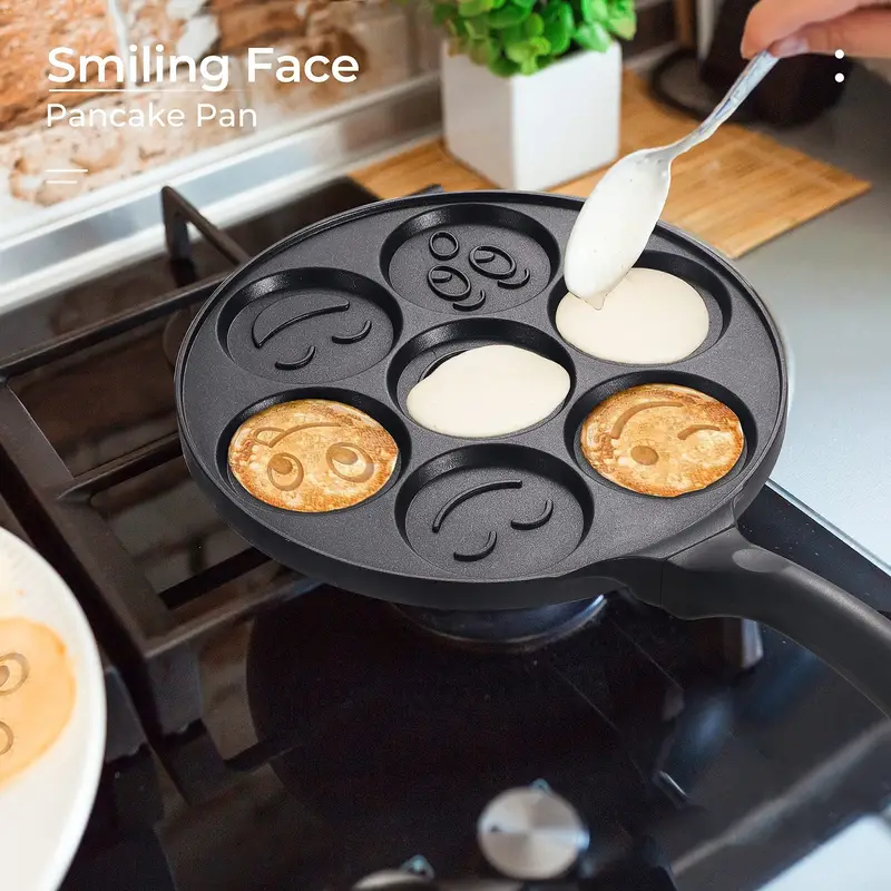 1pc Mini Pancake Griddle Mini Pancake Pan Face - Temu Italy