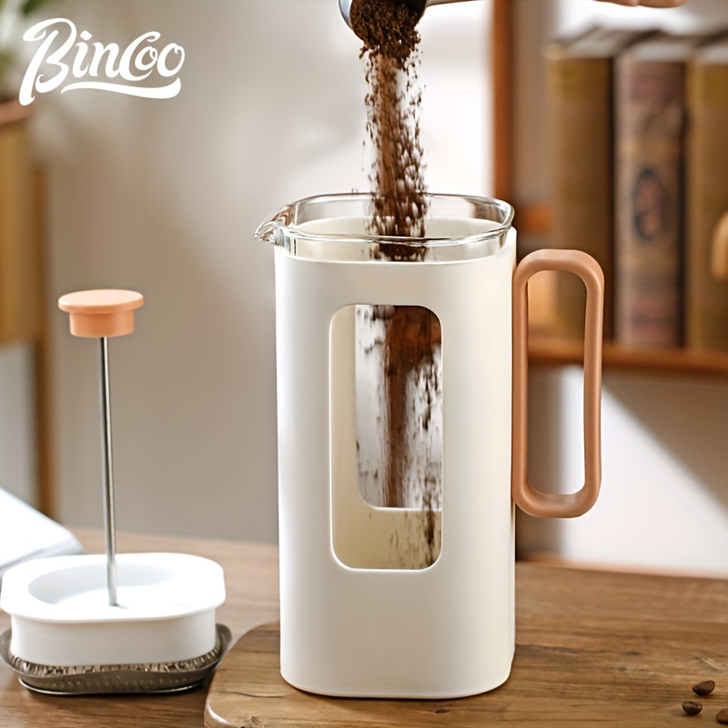 Bincoo French Press Pot Glass Hand brewed Coffee Pot Filter - Temu