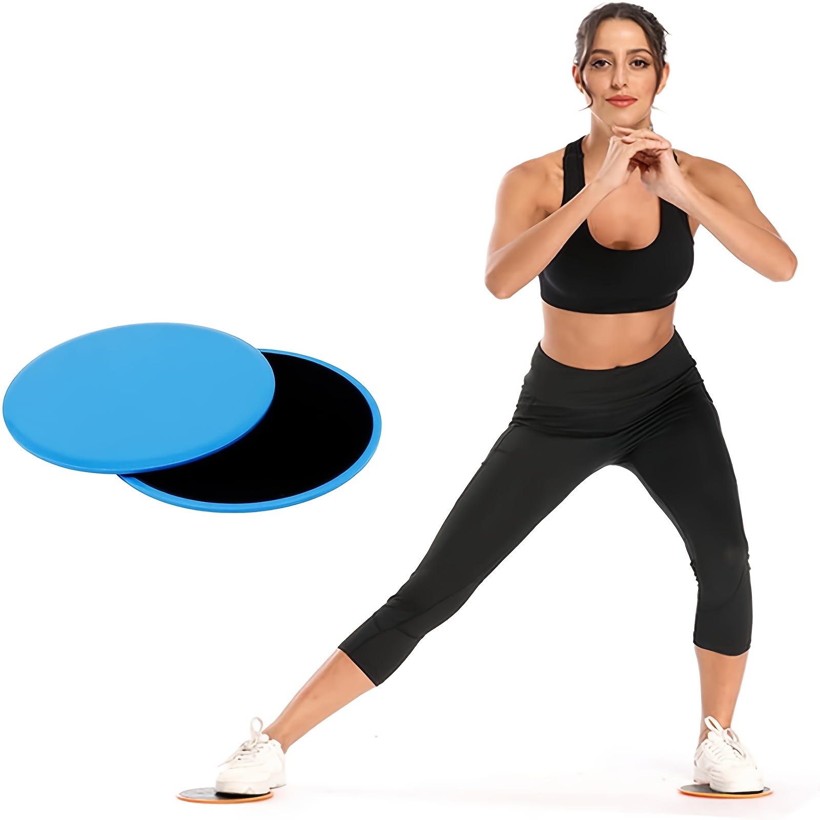 Cheap 1 Pair Fitness Core Sliders Exercise Gliding Discs Slider Full-Body  Workout Accessories Abdominal Training Yoga Sports Equipment