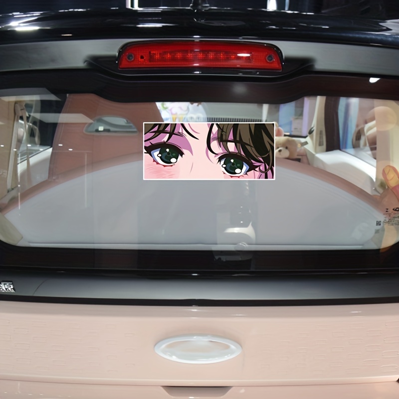 Brighten Ride Anime Two dimensional Girl Eyes Reflective Car - Temu