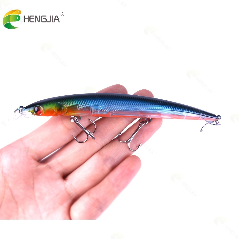 Artificial Fishing Lure 2 Treble Hooks Minnow Fishing Lure - Temu