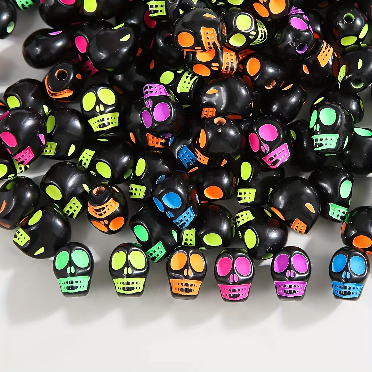 Multi colored Alloy Skull Beads Homemade Alloy Pendant - Temu