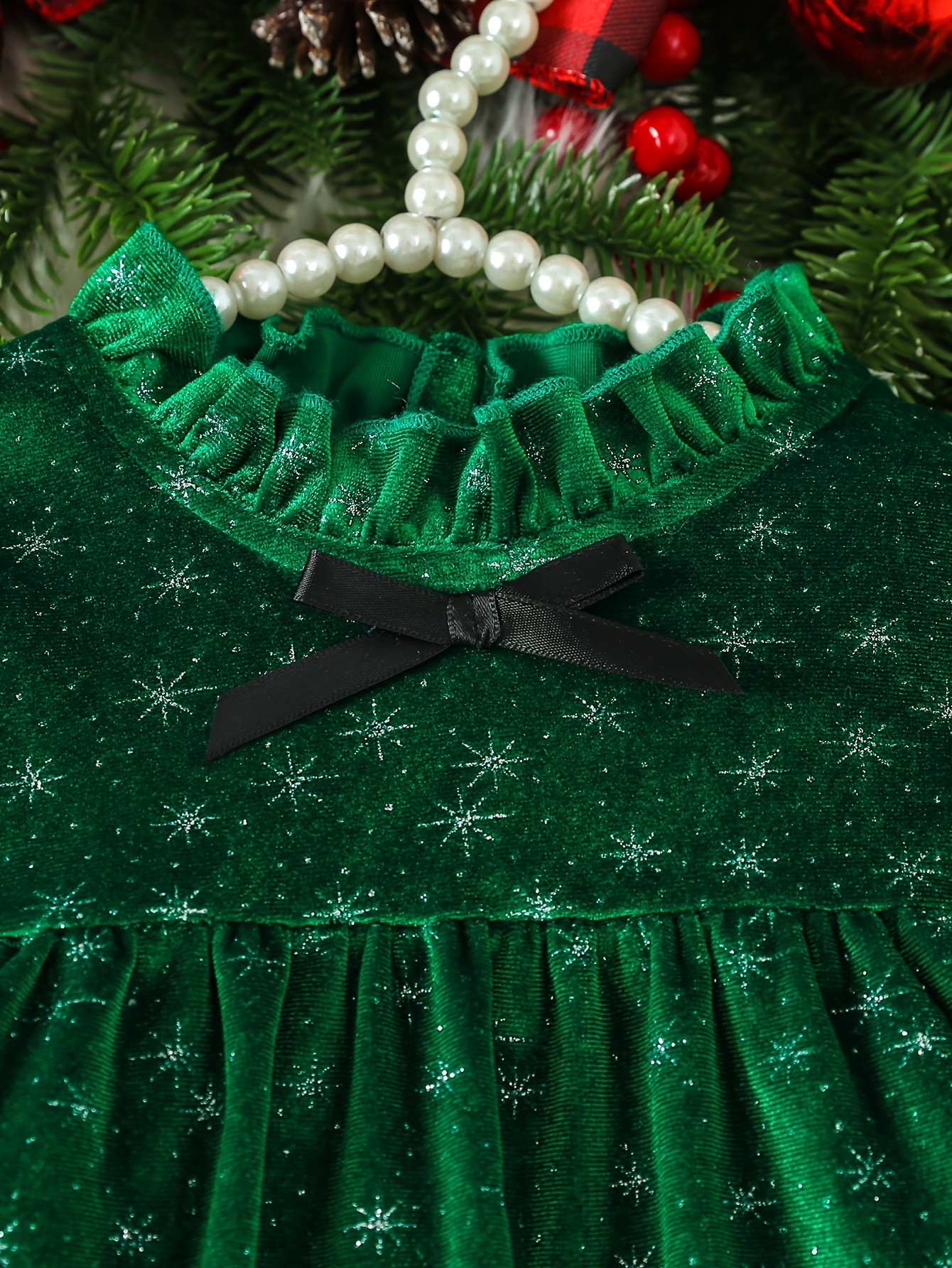 Green christmas hot sale dress baby