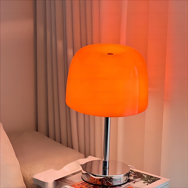 Macaron Verre Lampe de Table Trichromatique Gradation Salon Atmosphère  Lampes Protection des yeux Nuit Lumière Fille Chambre de chevet Décor