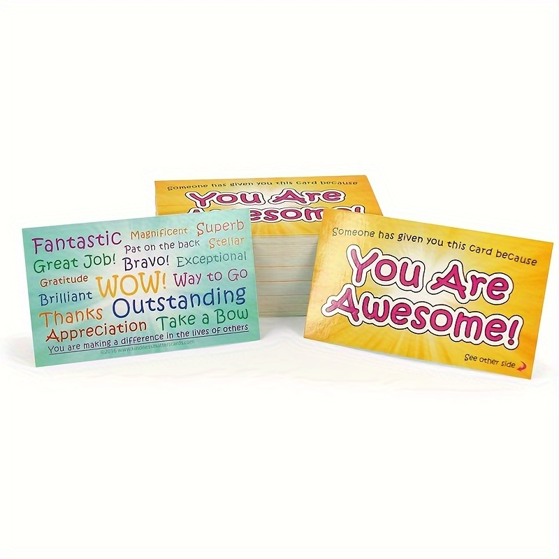 WaaHome Confetti Rainbow Teacher Mail Notes to Parents, 30pcs Classroom  Good Behavior Incentive Cards for Students from Teacher, Elementary  Classroom