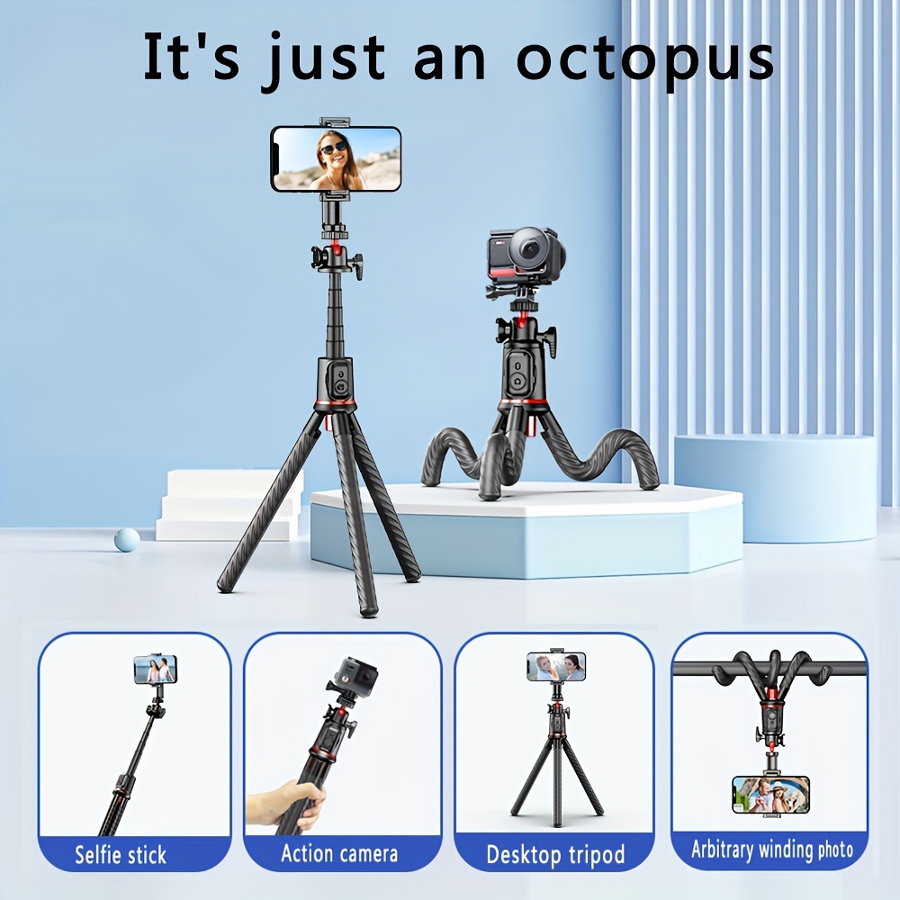 Octopus Selfie Pole Tripod Teléfono Móvil Micro Single - Temu