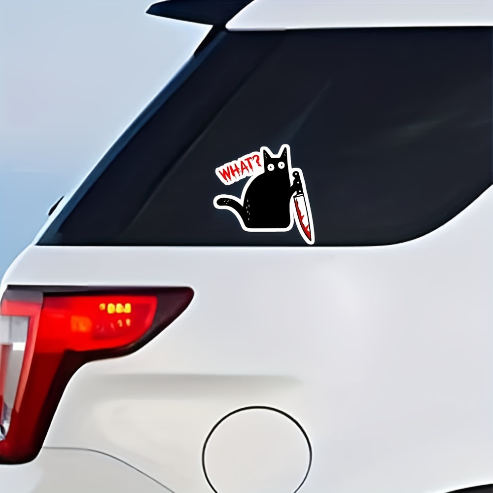  Black Cat, cat Decal Sticker - Sticker Graphic - Auto, Wall,  Laptop, Cell, Truck Sticker for Windows, Cars, Trucks : Automotive