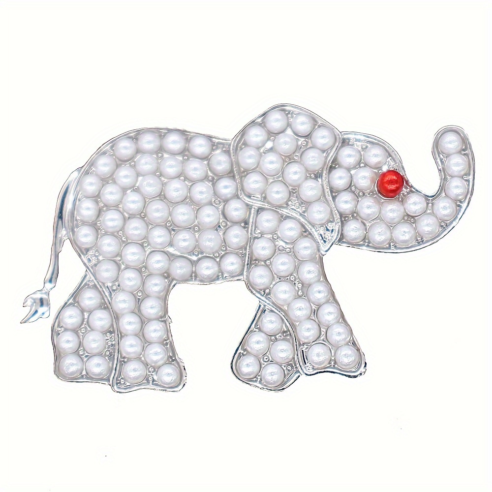 

Elephant Brooch, Fashionable Cute Animal Pin, Society Emblem, Style, Party Accessory