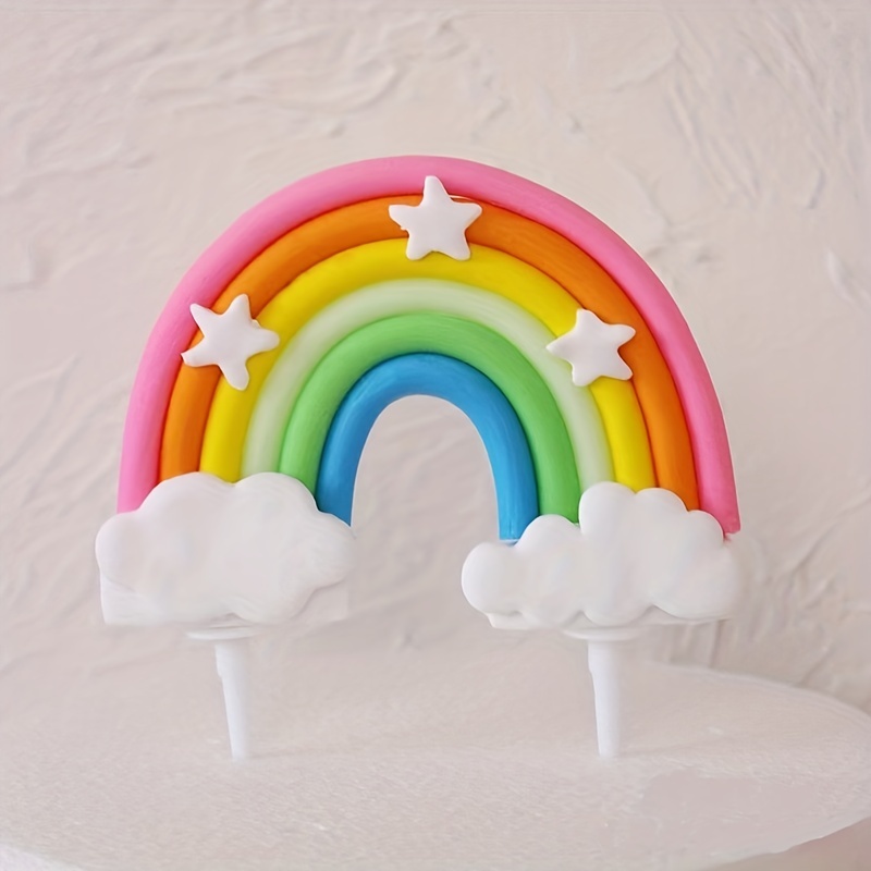 Rainbow Cake Insert Decoration Pride Theme Supplies