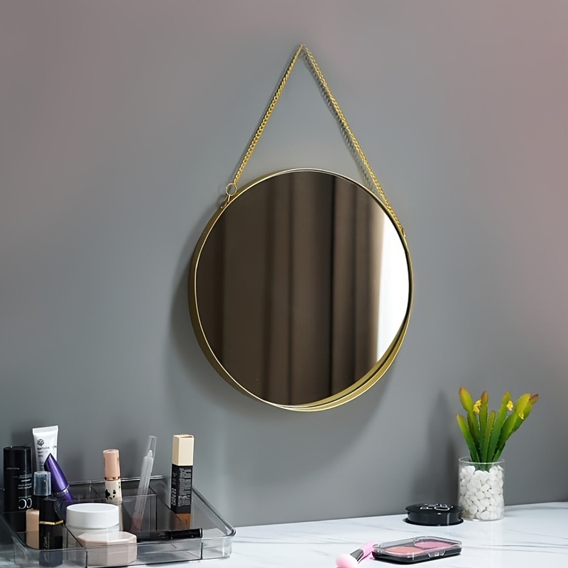 Wall mounted Mirror Hanging Wall Art Round Mirror Wall - Temu