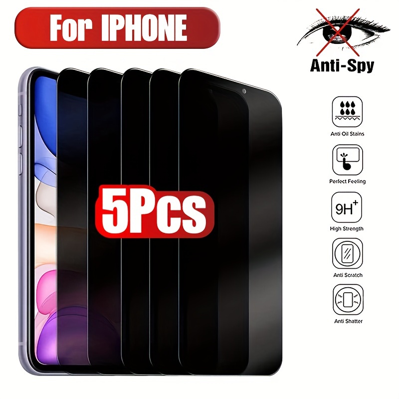 1-5PCS Front Protective Film For iPhone 15 Pro Max Glass Screen