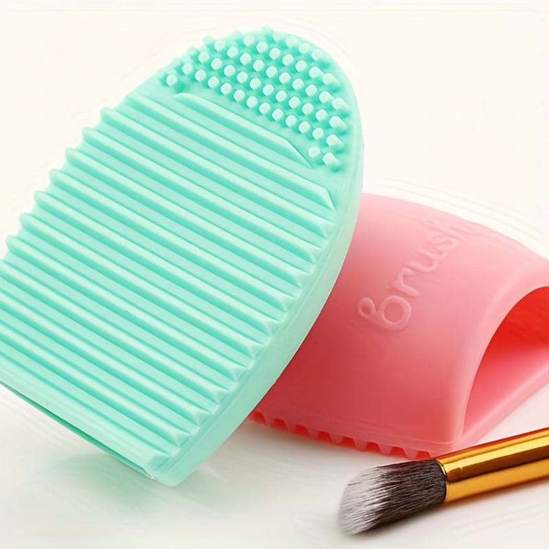 Makeup Brush Cleaner Mat Silicone Cosmetic Cleaning Pad Washing Scrubber  Board Makeup Egg Washing Tool 