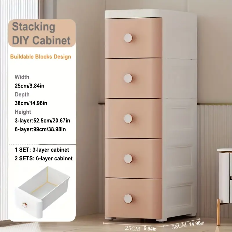 Stacking Diy Cabinet corner Storage Drawer Cabinet slim - Temu