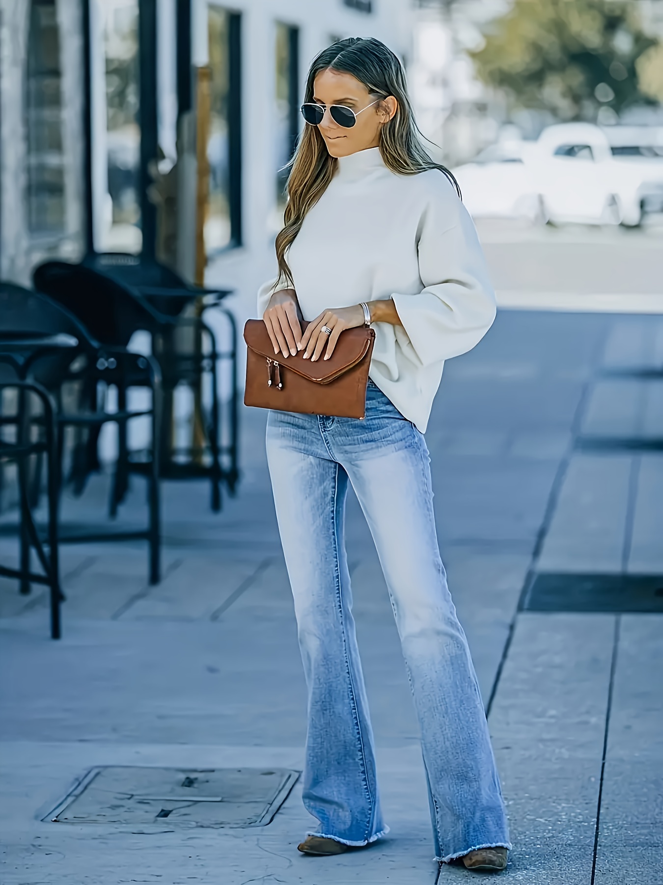 Flare Jeans Outfit.  Flare jeans outfit, White shirt outfits