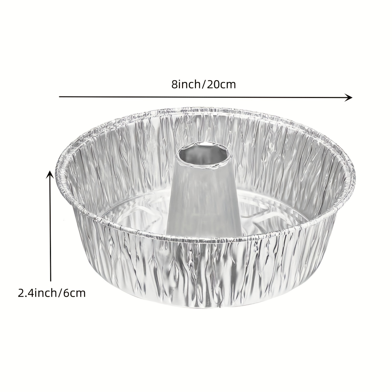 Non-Stick Angel Food Cake Pan 10 inch, Made of Heavy Duty Dark Grey  Aluminum for Home Kitchen