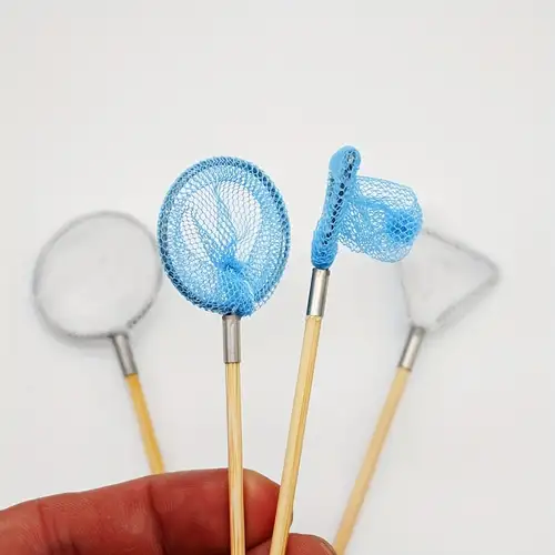 Plastic Fishing Net Toys Handle Mini Butterfly Mesh Nets - Temu