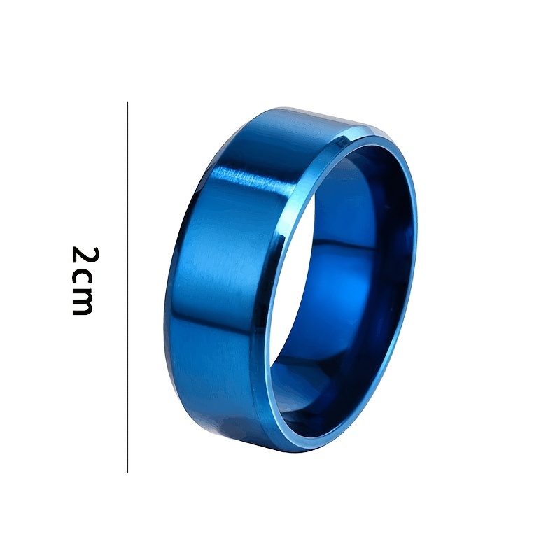 Men's Titanium Steel Matte Ring, Stylish Design