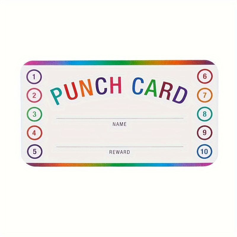 Student Punch Cards for Classroom rewards Sale-Teachersgram