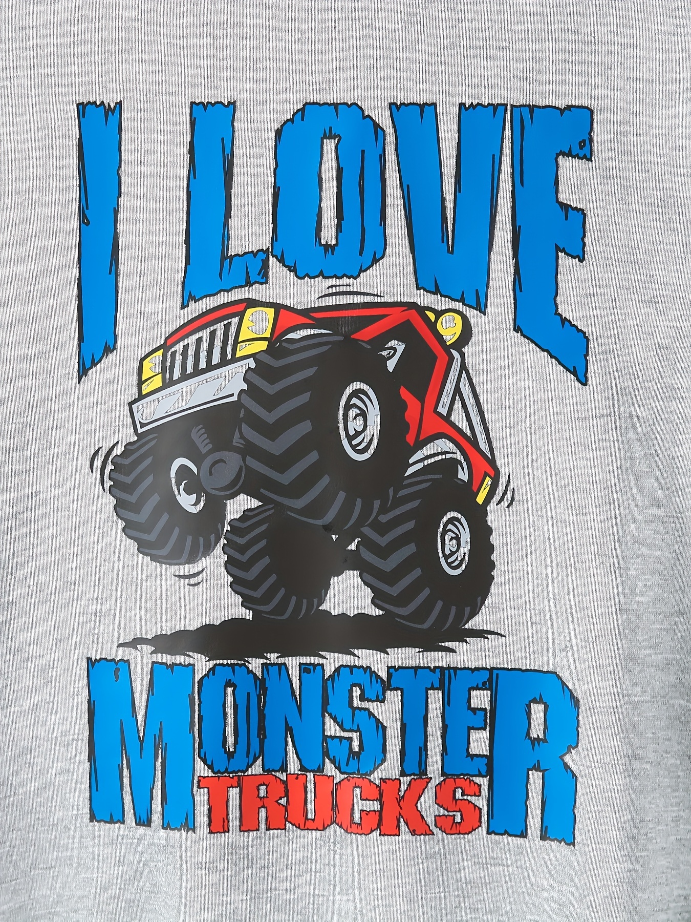 Love　Sweatpants　Long　Truck　Set,　Clothes　Spring　Trucks　Top,　Australia　Pattern,　For　Outfits,　Temu　Monster　Sleeve　Boy's　I　Print　Fall　Cartoon　Kids　Hoodie　Casual